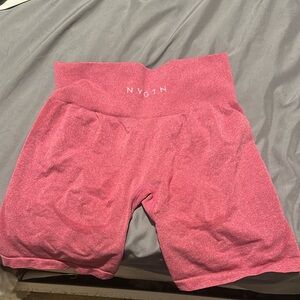 NVGTN seamless crimson workout shorts